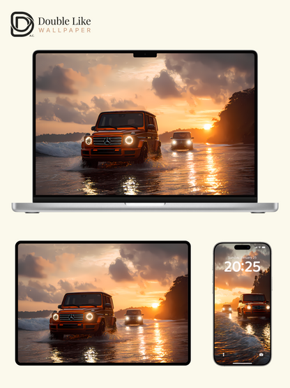 Ride Into the Sunset – 4K Off-Road Adventure Wallpaper Pack [#LFHL1014]