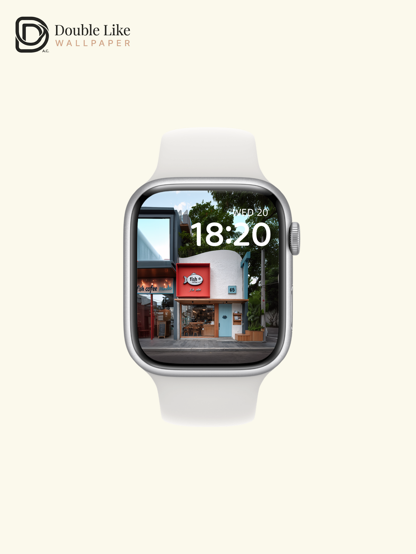 Cozy Corner Fish Coffee Shop Street Aesthetic Wallpaper Pack [#JJ1411]