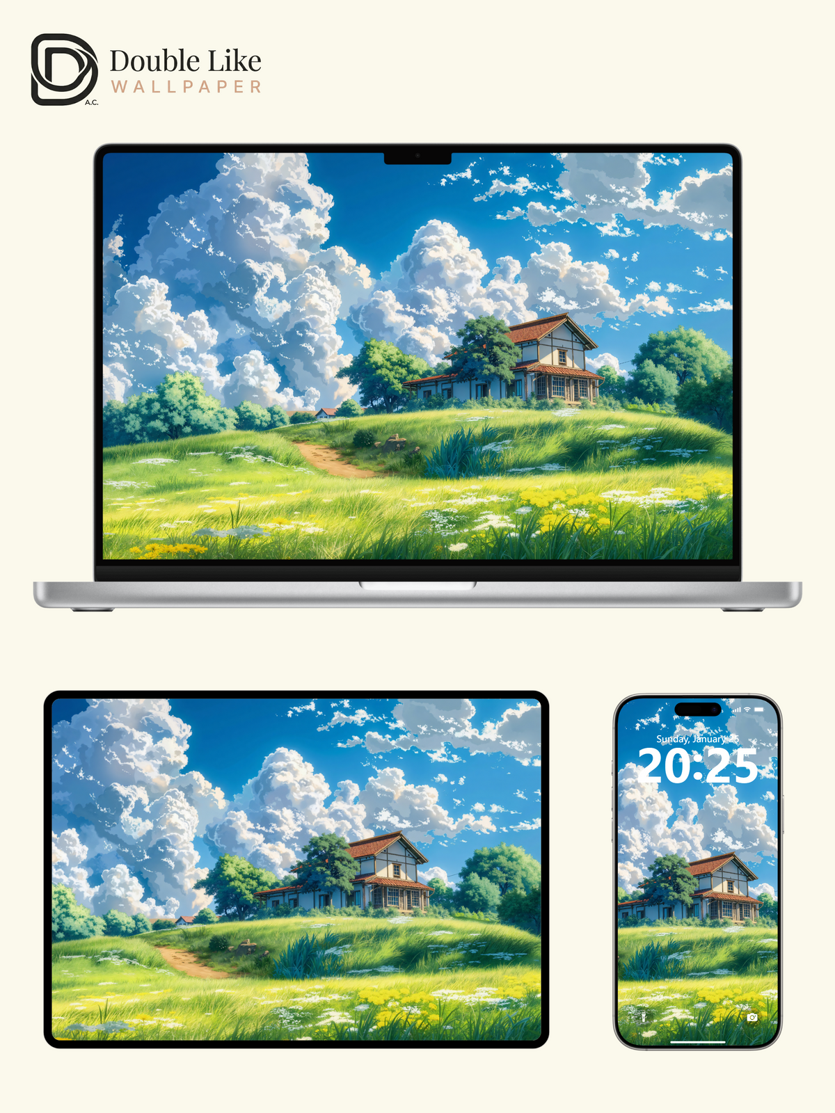 Anime Summer Countryside Landscape Healing Aesthetic Wallpaper Pack [#WGF001]