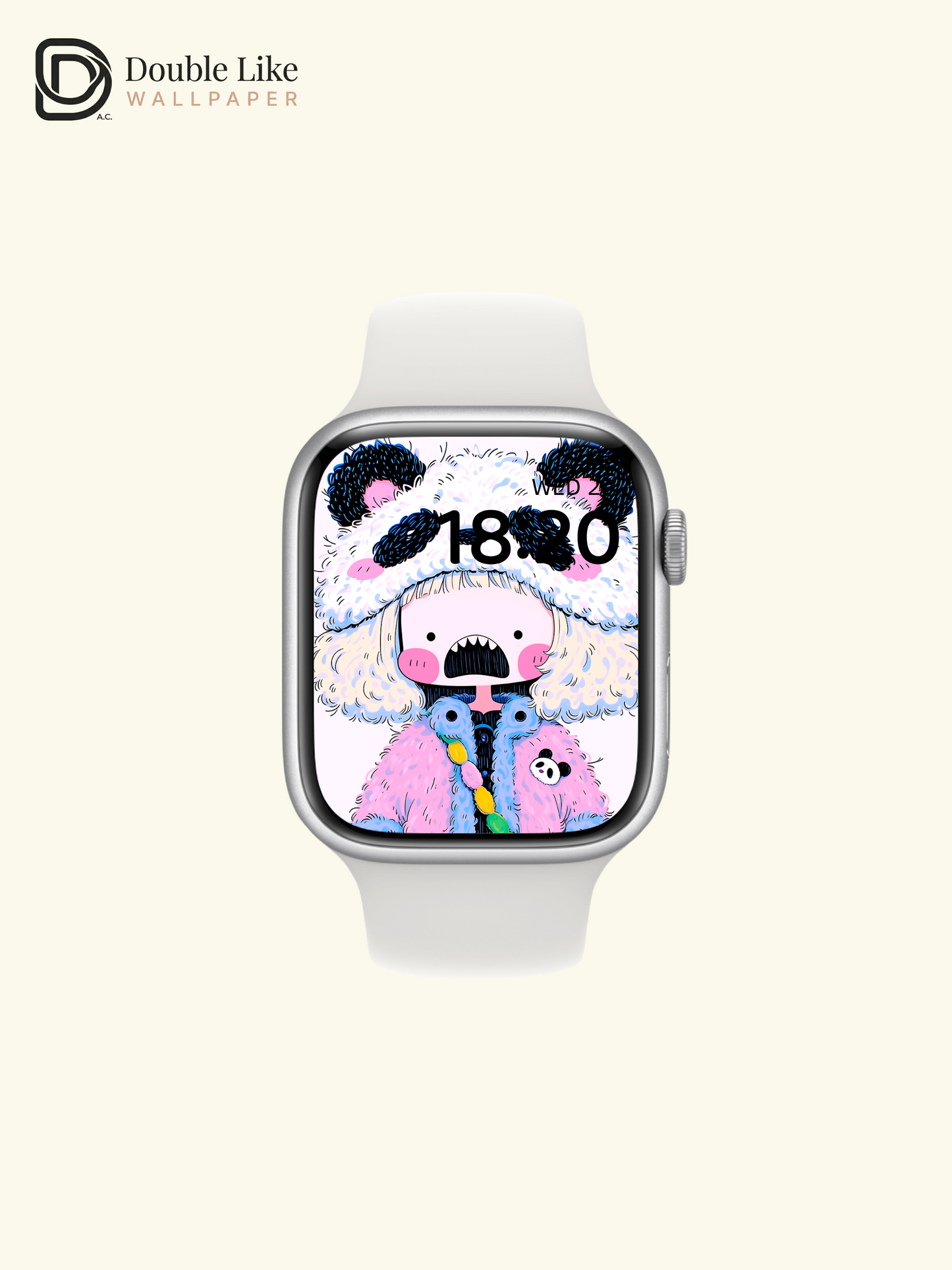 Kawaii Anime Panda Hat Girl Colorful Aesthetic Wallpaper [#HW1477]