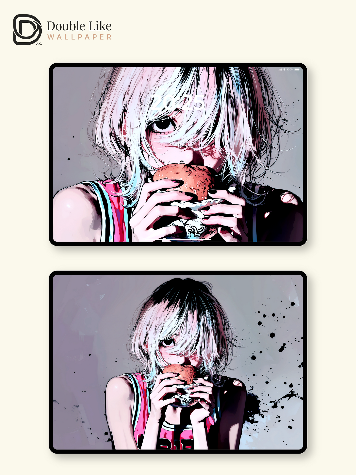 Anime Streetwear Girl Aesthetic Burger Wallpaper Pack [#HW1488]