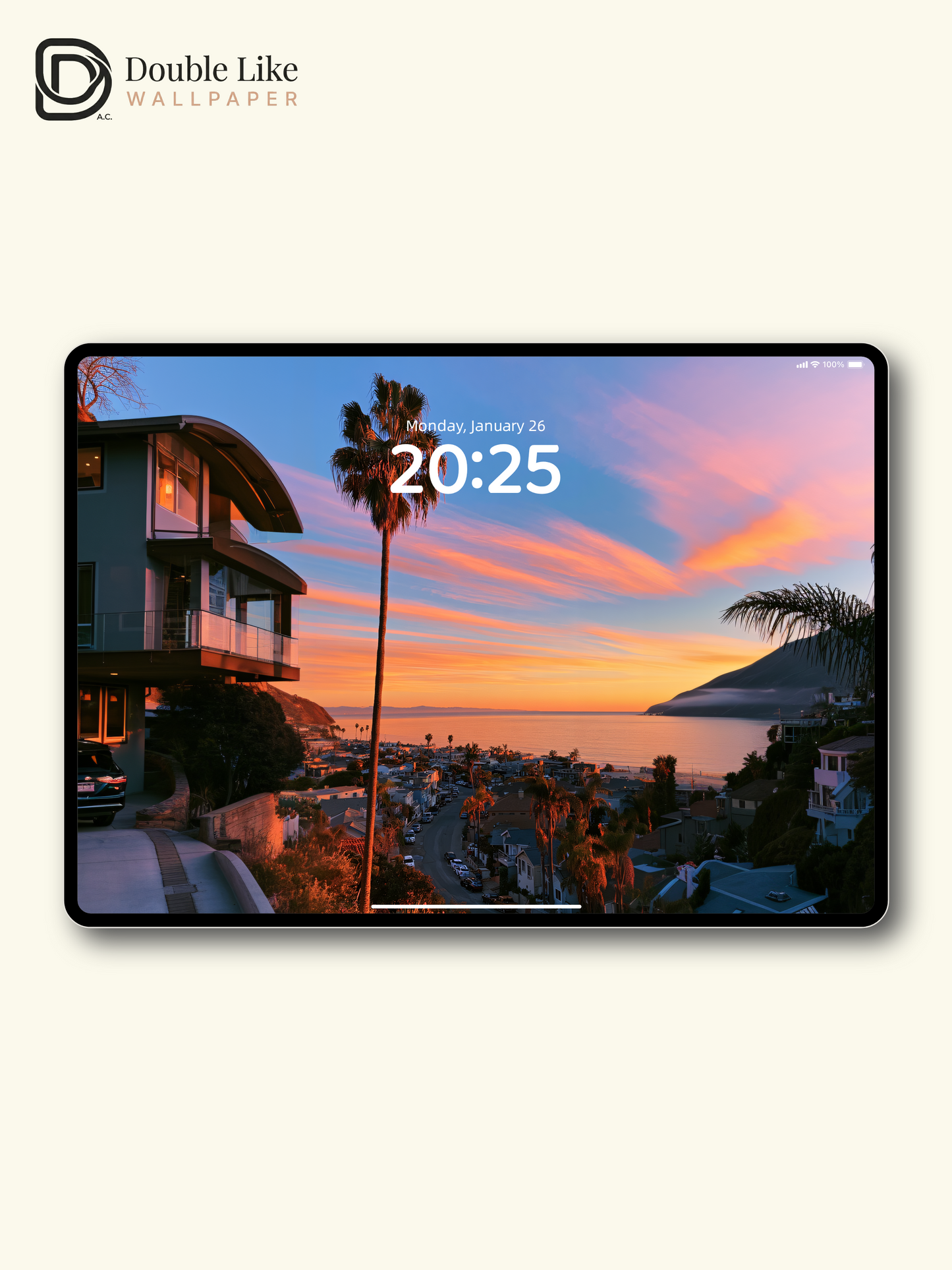 Malibu Coastal Sunset Golden Hour Aesthetic Wallpaper Pack [#JJ1364]