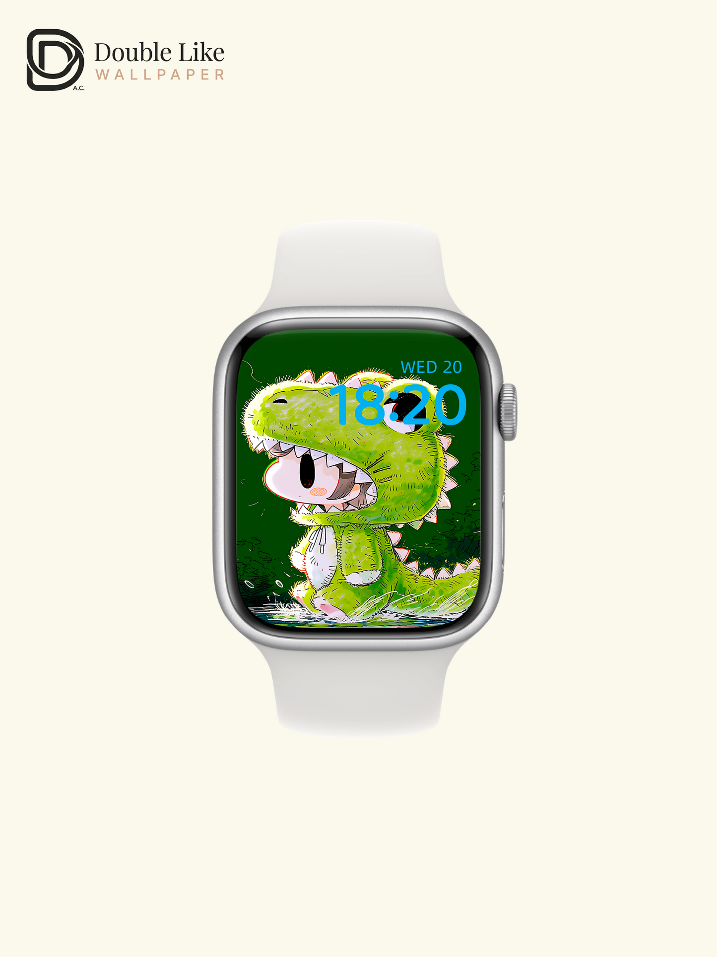 Cute Dinosaur Character Glowing Forest Wallpaper Pack [#GG1405]