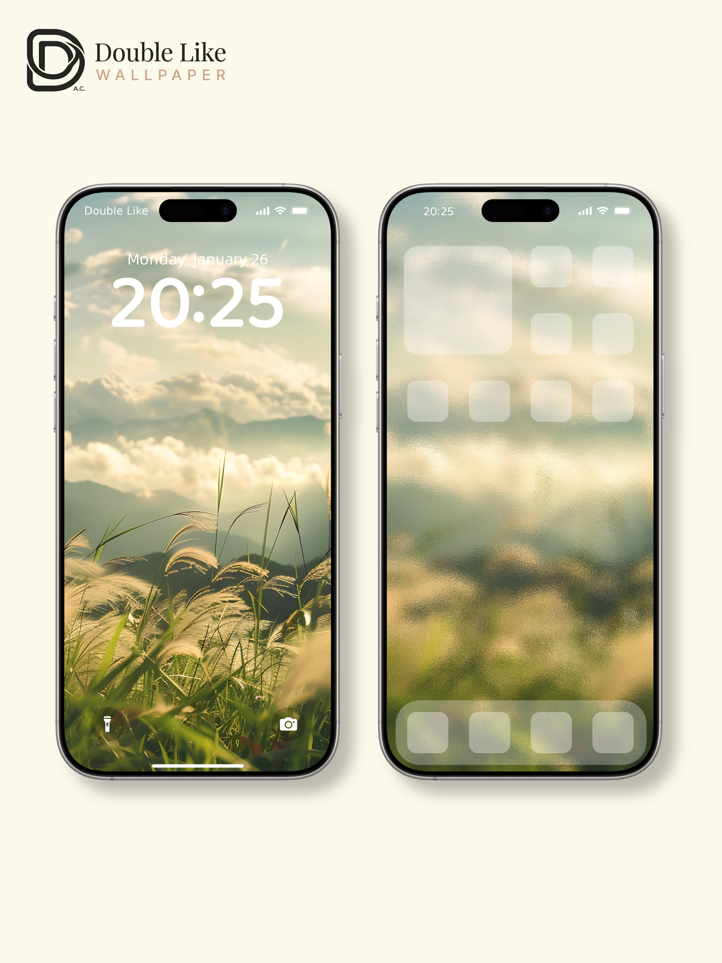Healing Green Mountain Grass Sunlight Nature Wallpaper Pack [#ZJYX0065]
