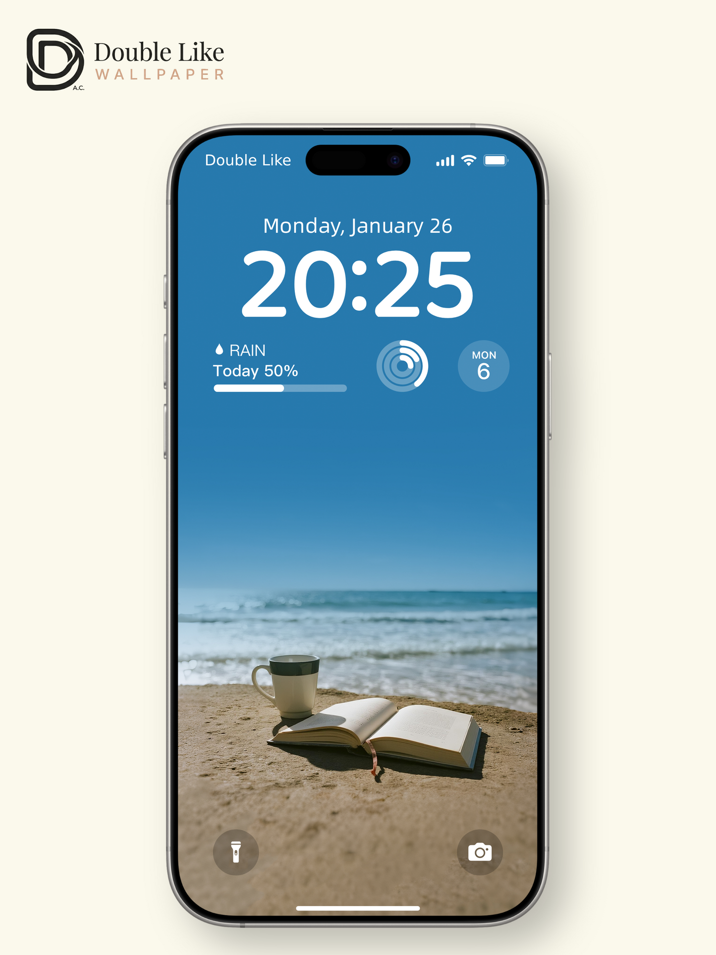 Minimalist Beach Ocean View Coffee Book Sunny Aesthetic Wallpaper Pack [#ZMY388]