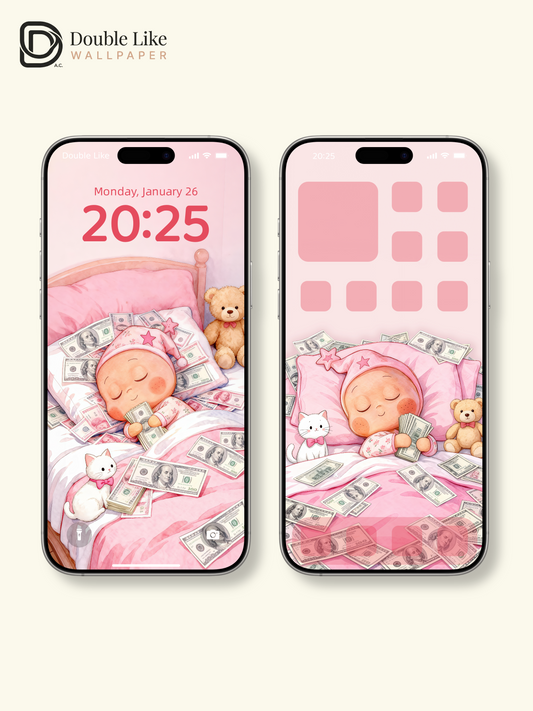 Wake Up Rich 💰 | Lucky Money Wallpaper PackProduct Description [#JJ279]
