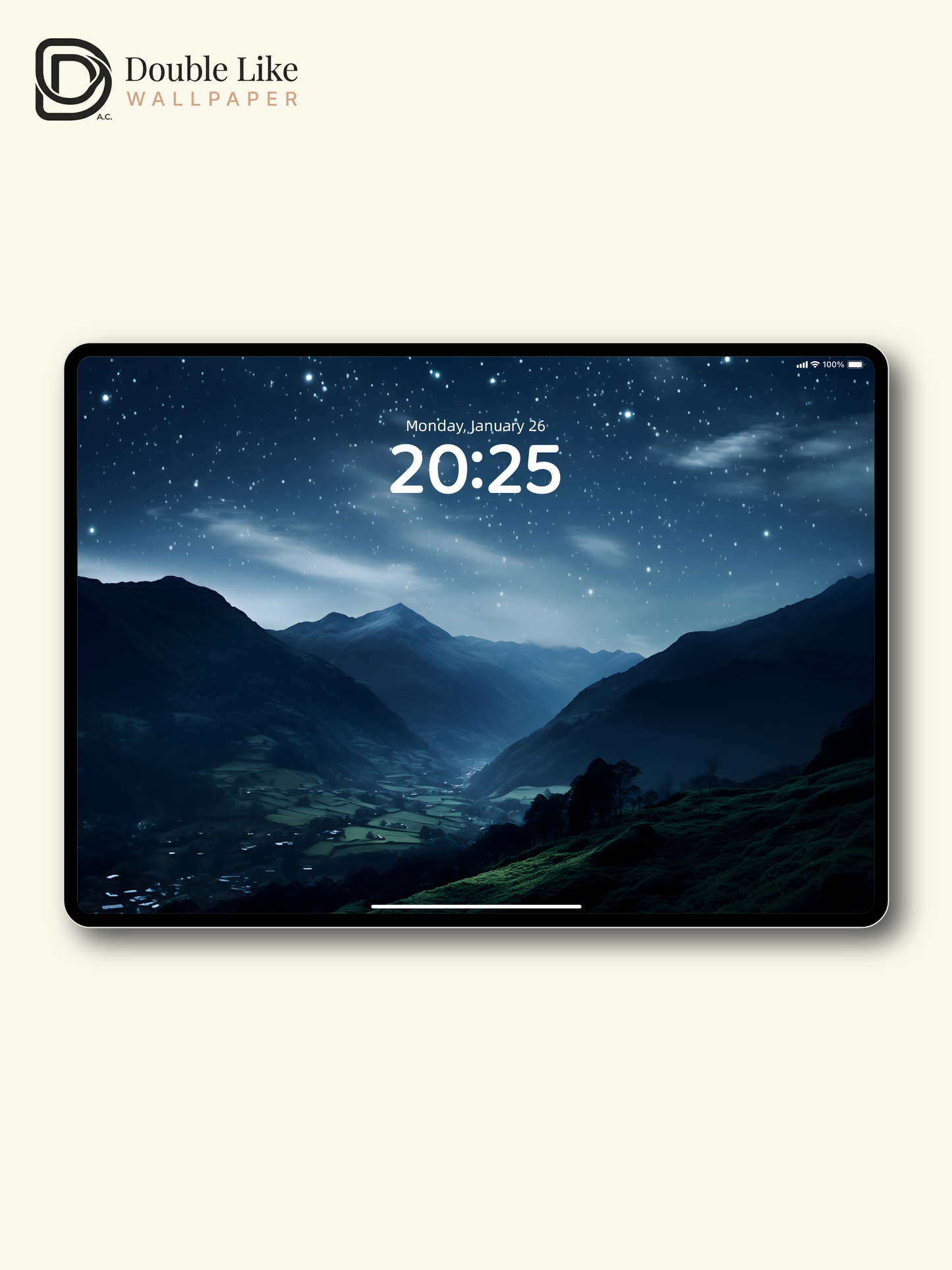 Starry Mountain Valley Photography Dreamy Nature Wallpaper [#ZJYX0266]