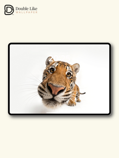 Cute Tiger Close Up Photography Aesthetic Wallpaper Pack [#LFHL30523]