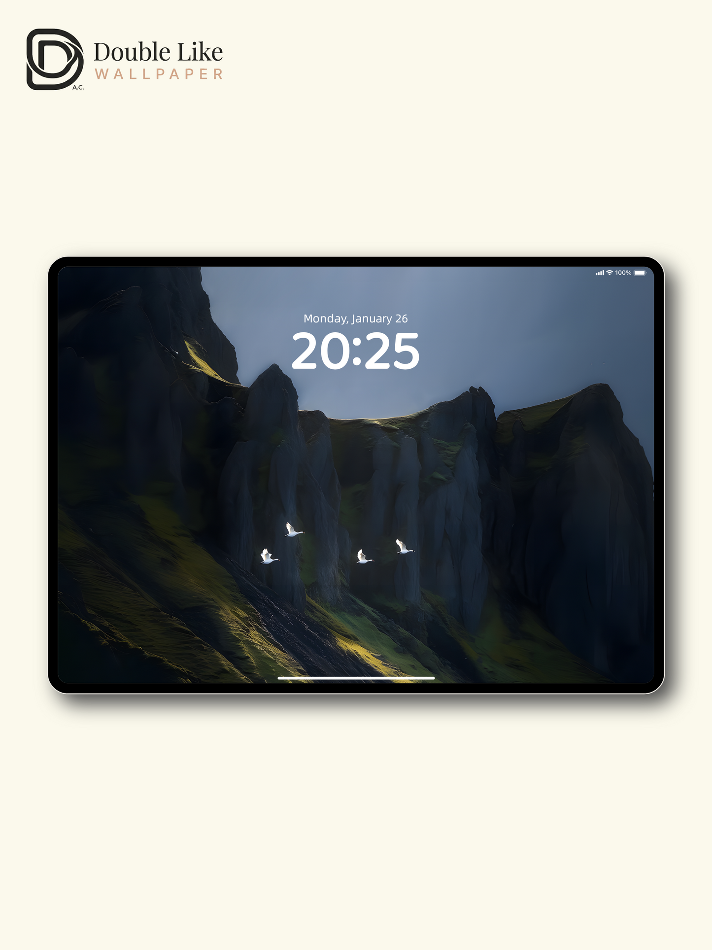 Green Meadow Blue Sky Minimalist Nature Landscape Wallpaper Pack [#ZMY019]