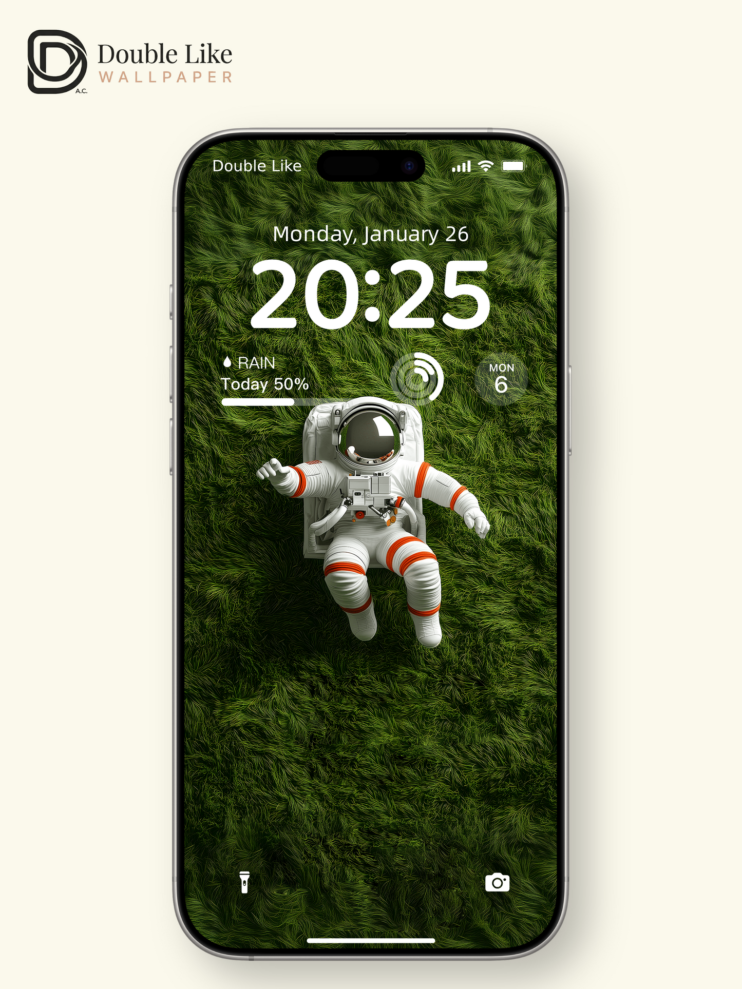 Astronaut on Green Grassland 3D Render Wallpaper Pack [#ZJY492]