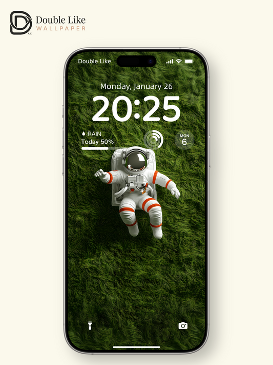 Astronaut on Green Grassland 3D Render Wallpaper Pack [#ZJY492]