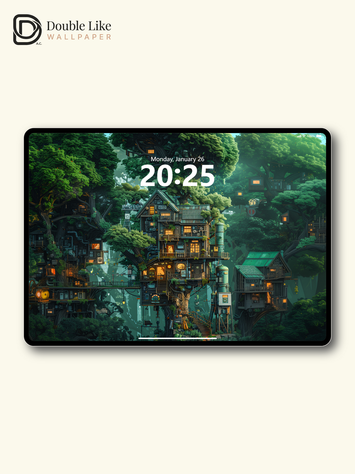 Magical Forest Treehouse Village Anime Aesthetic Wallpaper Pack [#WGF091]