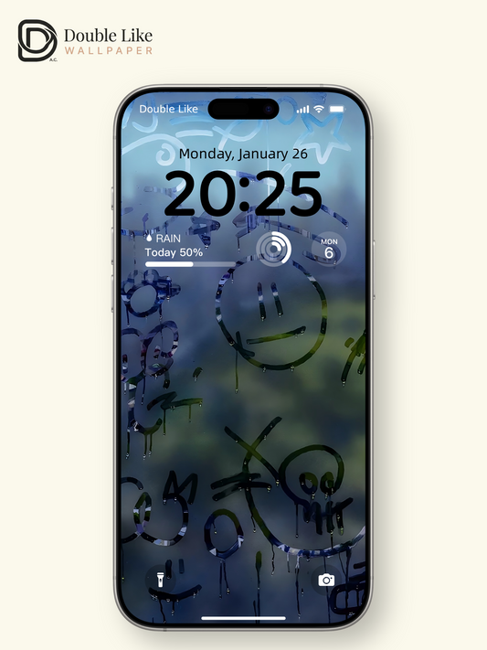 Rainy Window Doodle Diary Wallpaper Pack [#ZMY373]
