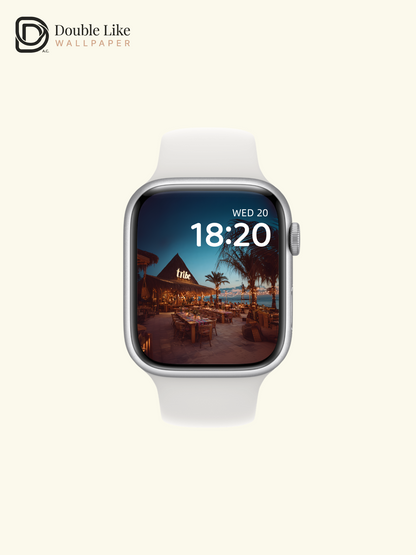 Tropical Beachside Boho Night Dining Aesthetic Wallpaper Pack [#JJ1119]