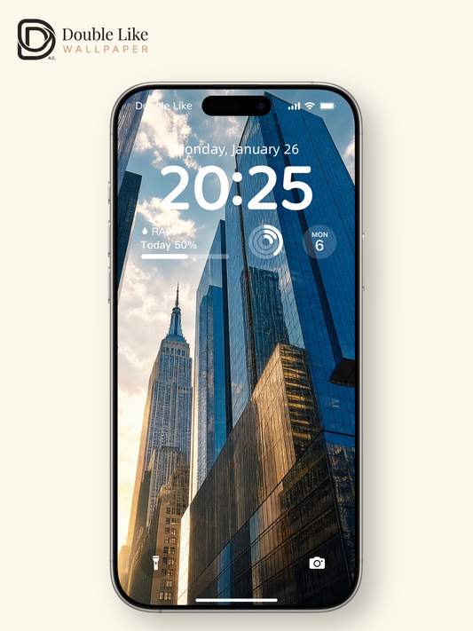 New York City Skyscraper Low Angle Daylight Aesthetic Wallpaper Pack [#ZJYR007]