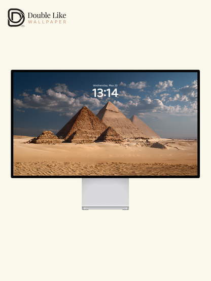 Aesthetic Ancient Pyramids Desert Adventure Digital Art Wallpaper Pack [#LFHL1023]