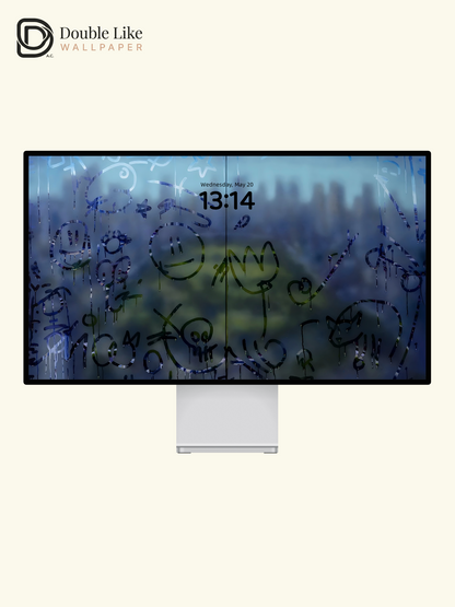 Rainy Window Doodle Diary Wallpaper Pack [#ZMY373]