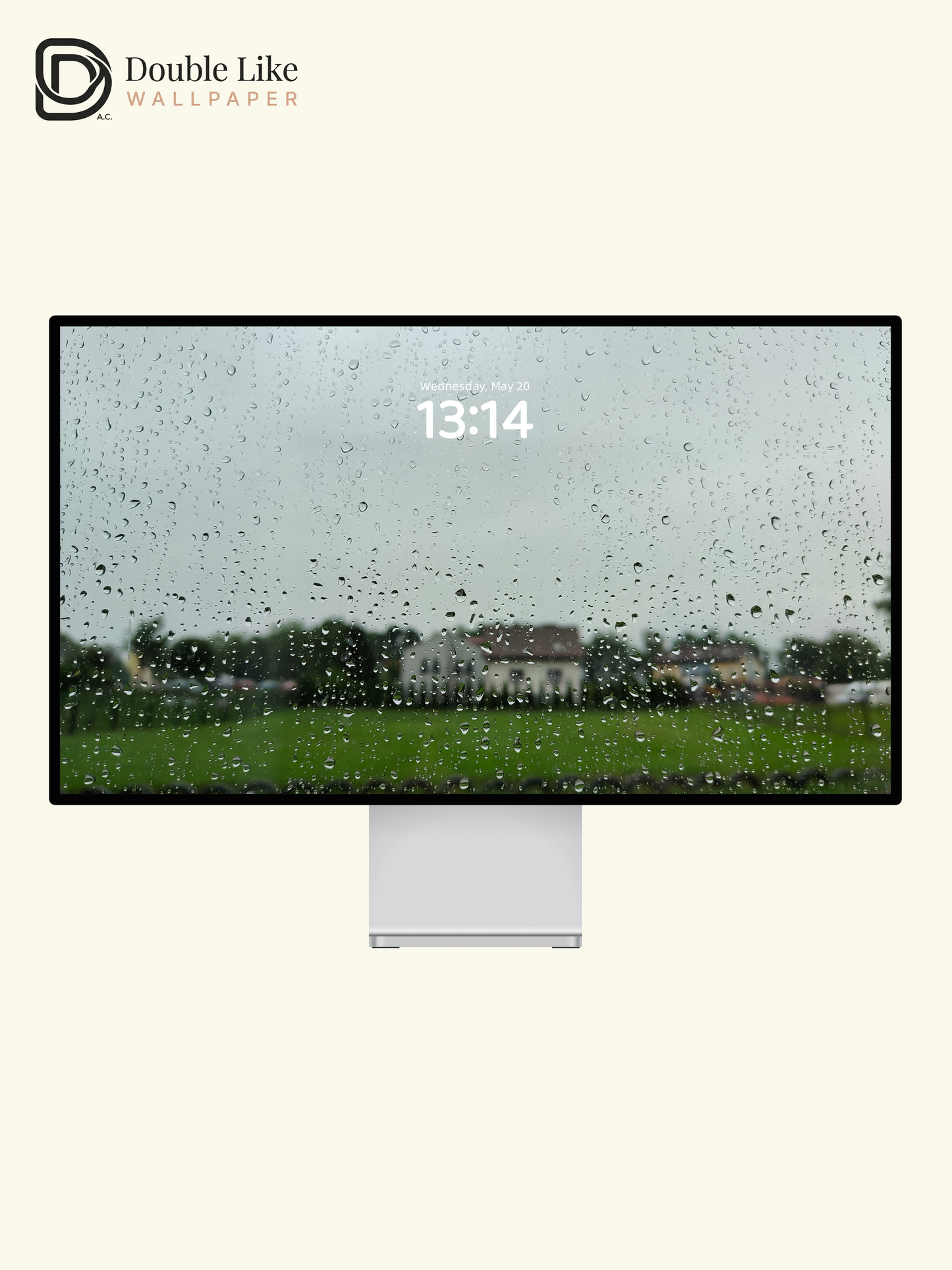Atmospheric Rainy Window Blurry Suburb Landscape Wallpaper Pack, Compatible with iPhone & Android Lock Screen, Tablet, PC & Smart Watch HD Wallpapers [#ZMY513]