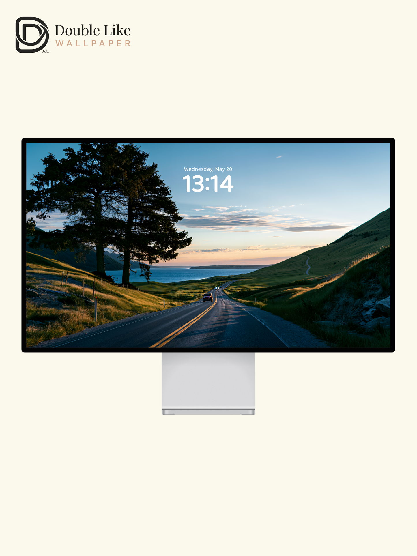 Scenic Coastal Road Trip Golden Hour Aesthetic Wallpaper Pack [#JJ1366]