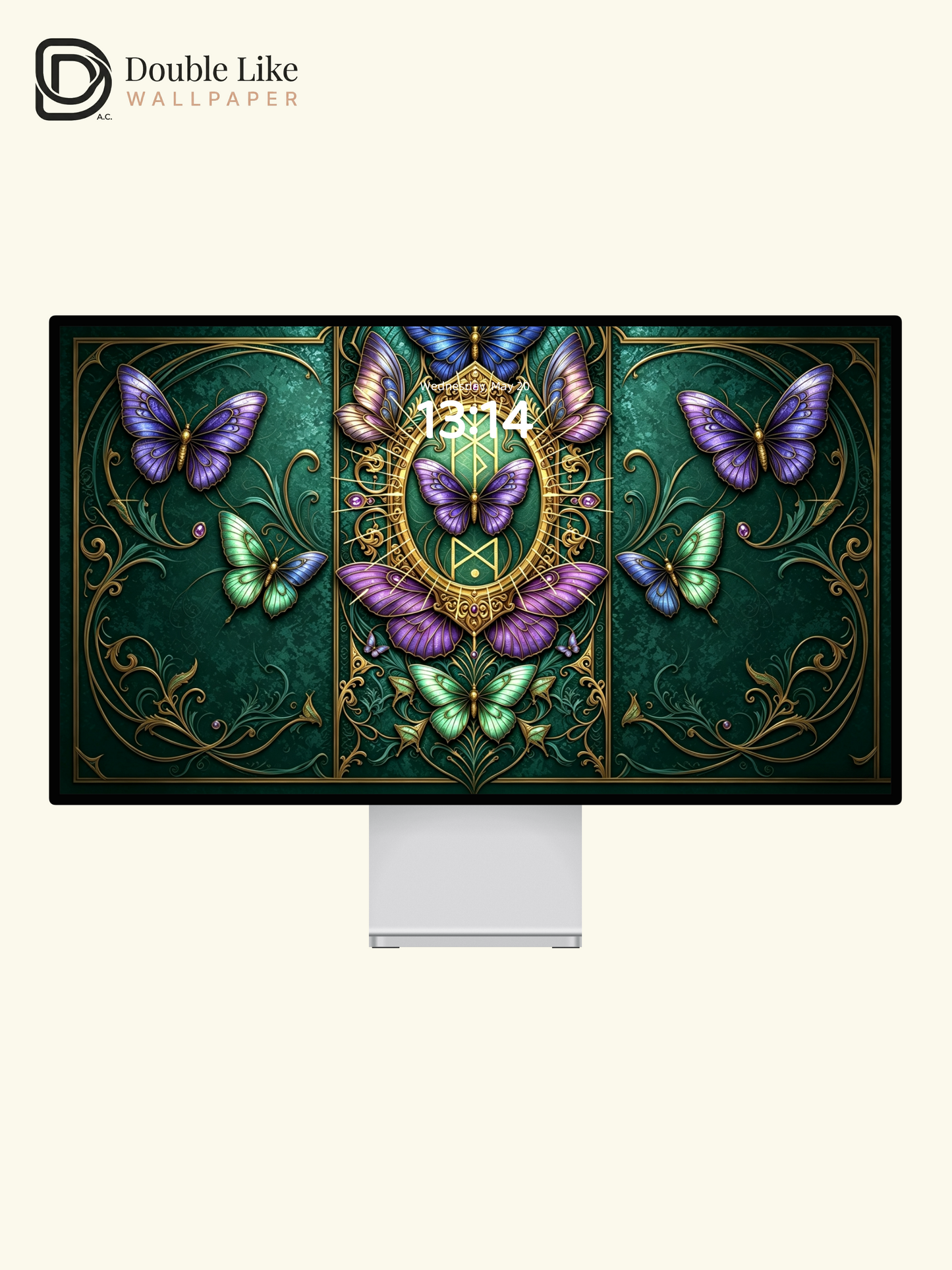 Noble Wallpaper | Butterfly Fortune, Popularity, Spiritual Protection & Benefactor Luck [#HWWx012]