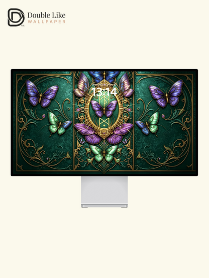 Noble Wallpaper | Butterfly Fortune, Popularity, Spiritual Protection & Benefactor Luck [#HWWx012]