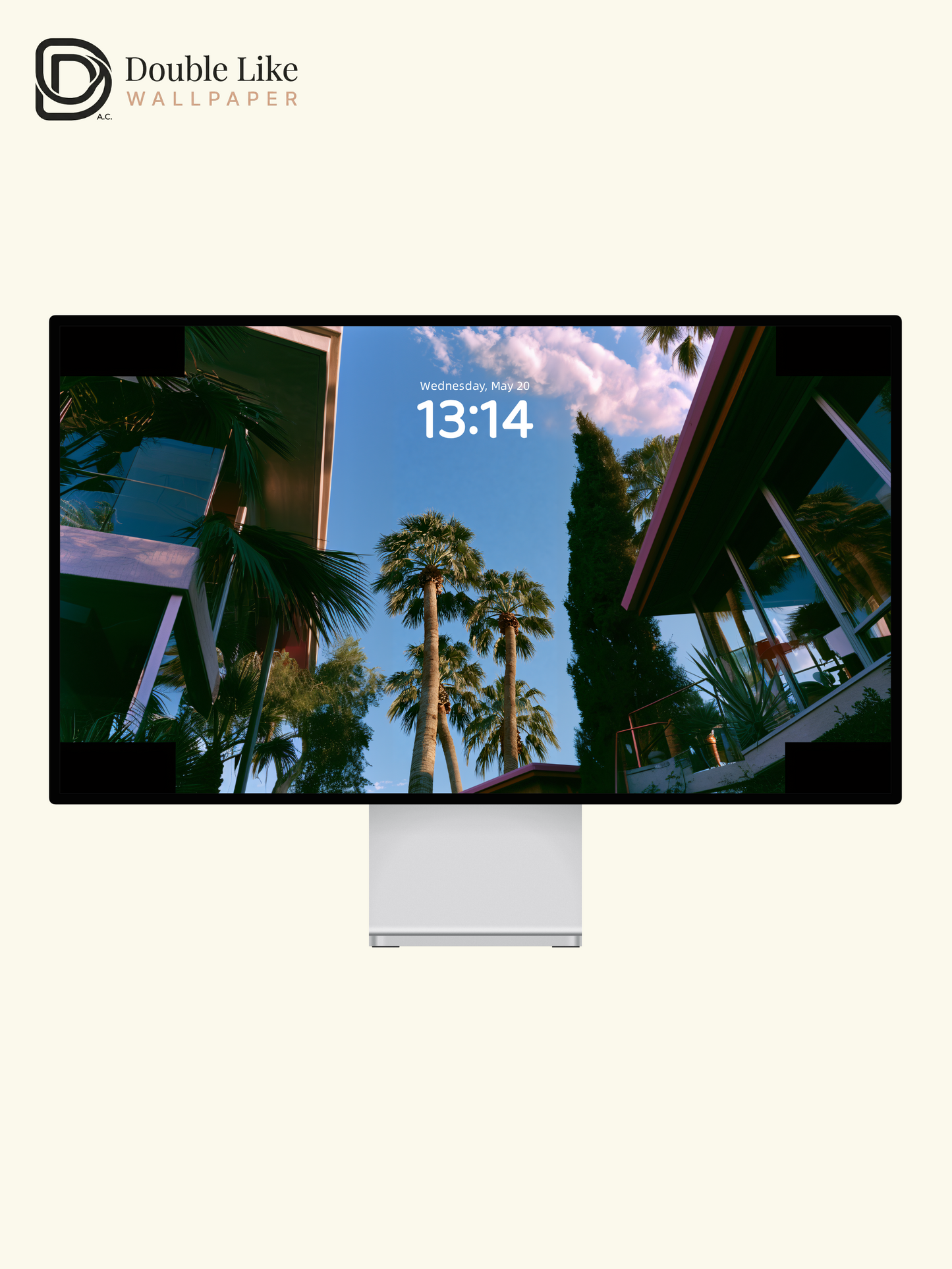California Palm Trees Low Angle Summer Blue Sky Aesthetic Wallpaper Pack [#JJ1372]