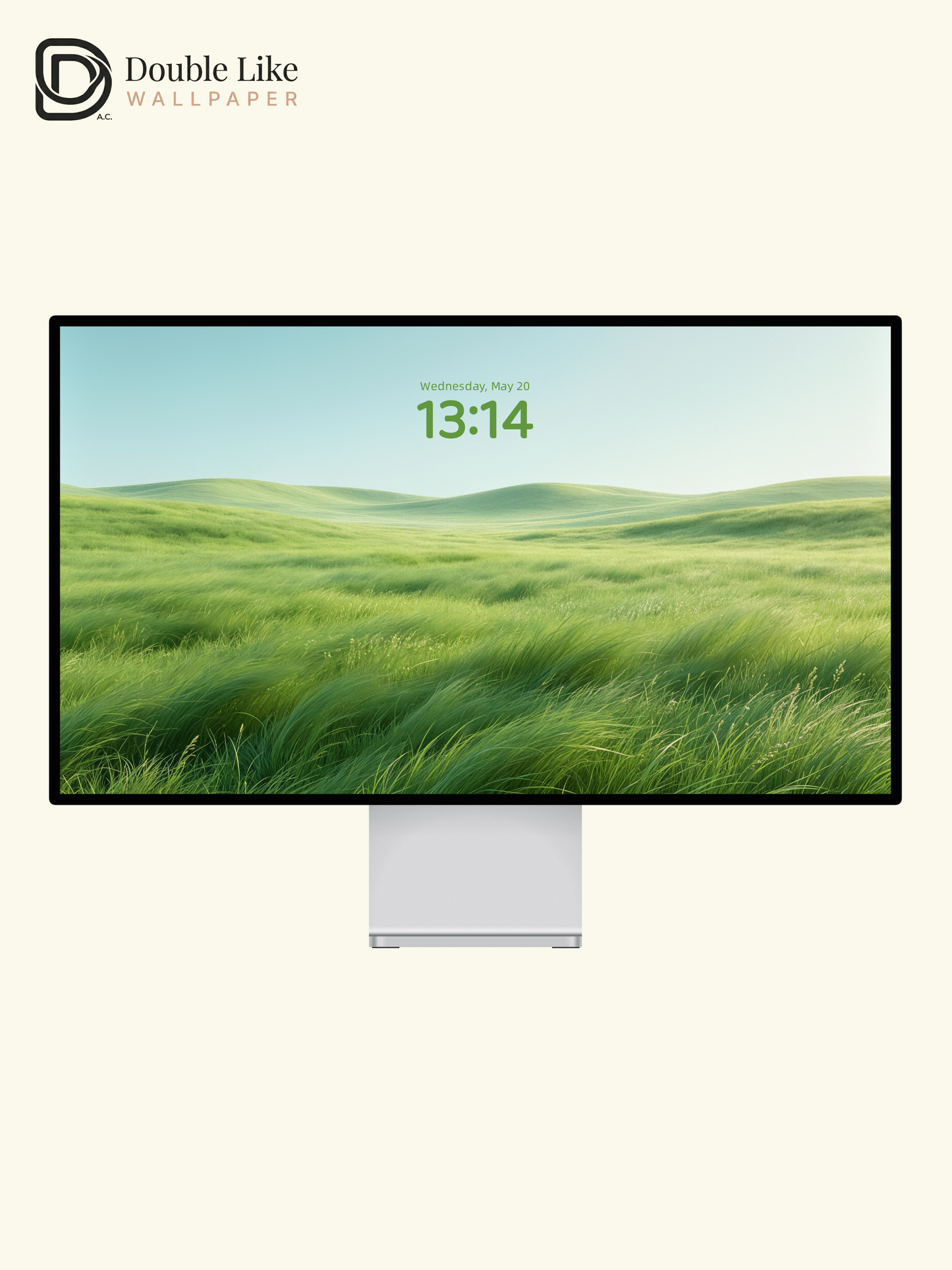 Minimalist Rolling Green Grass Hills Landscape Aesthetic Wallpaper Pack [#LFHL30616]