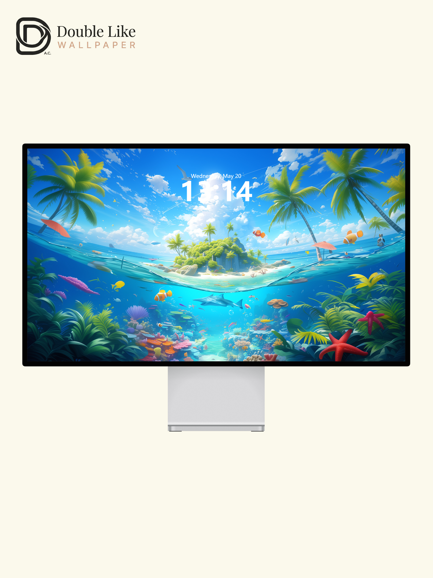 Tropical Island Ocean Coral Reef Dreamy Anime Aesthetic Wallpaper Pack [#WGF033]