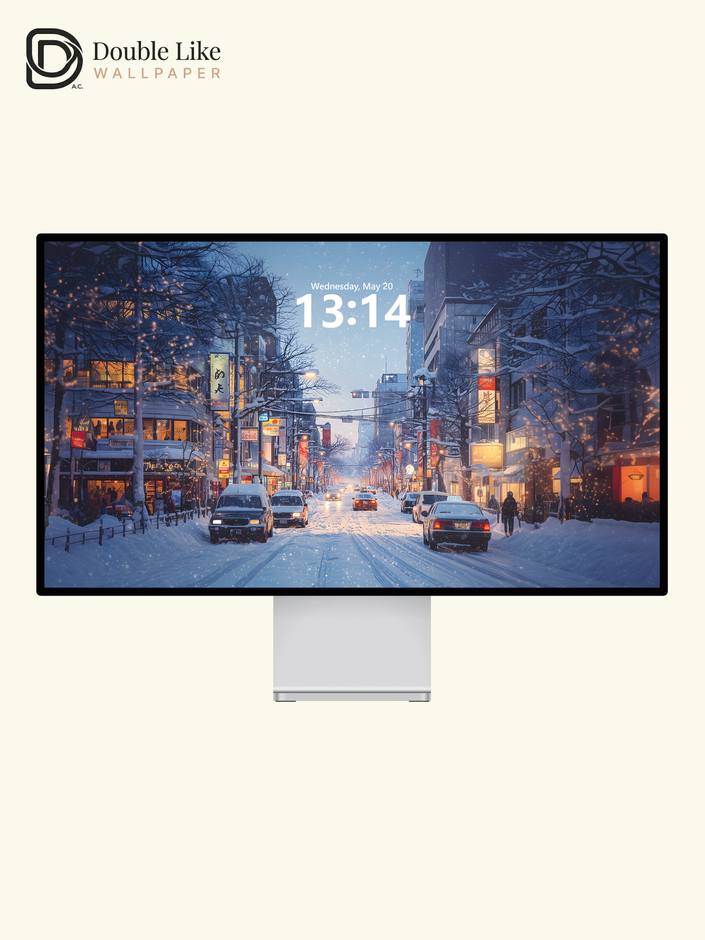 Winter Snow Japanese City Street Anime Cozy Aesthetic Wallpaper Pack [#WGF078]