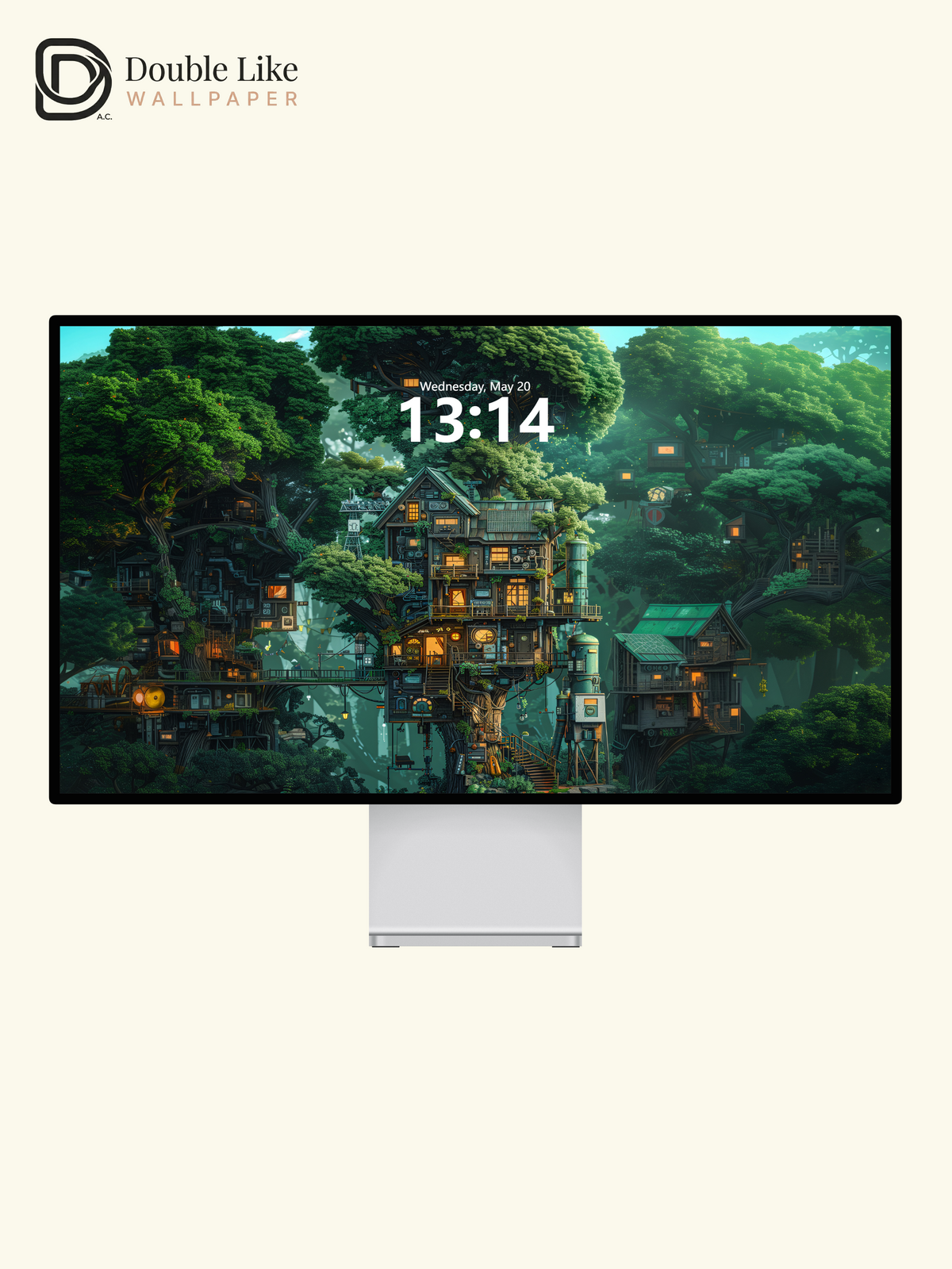 Magical Forest Treehouse Village Anime Aesthetic Wallpaper Pack [#WGF091]