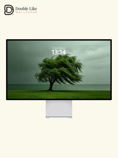 Moody Stormy Sky Lone Tree Landscape Aesthetic Wallpaper Pack [#LFHL30618]