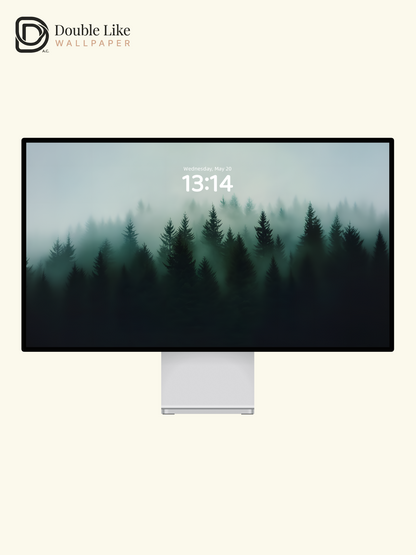 Combined Product Name: Misty Dark Pine Forest Lonely Calming Atmospheric Forest Landscape Full-Device Wallpaper Pack [#ZMY003]