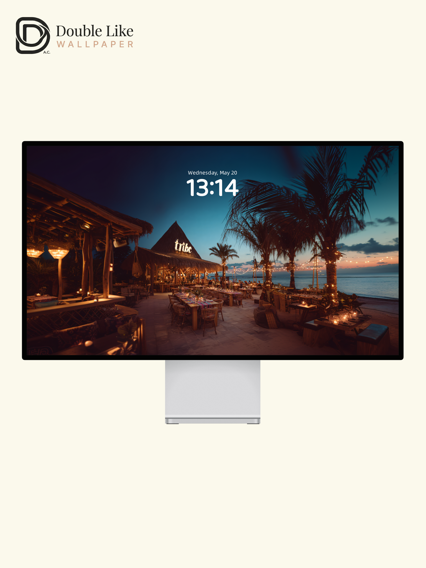 Tropical Beachside Boho Night Dining Aesthetic Wallpaper Pack [#JJ1119]