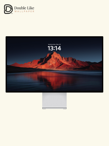 Red Mountain Lake Scenic Aesthetic Wallpaper Pack [#LFHL30301]