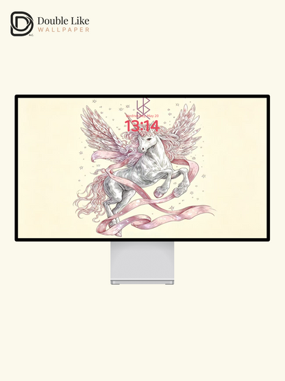 Year of the Horse Beauty Wallpaper | "Unicorn's Radiant Glory",  For Beauty, Confidence & Attraction [#HWWx016]