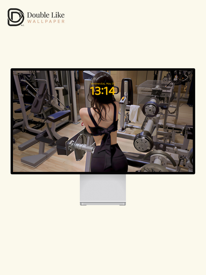 Discipline Glow | Gym Girl Motivation Wallpaper Pack [#gjc2606016]