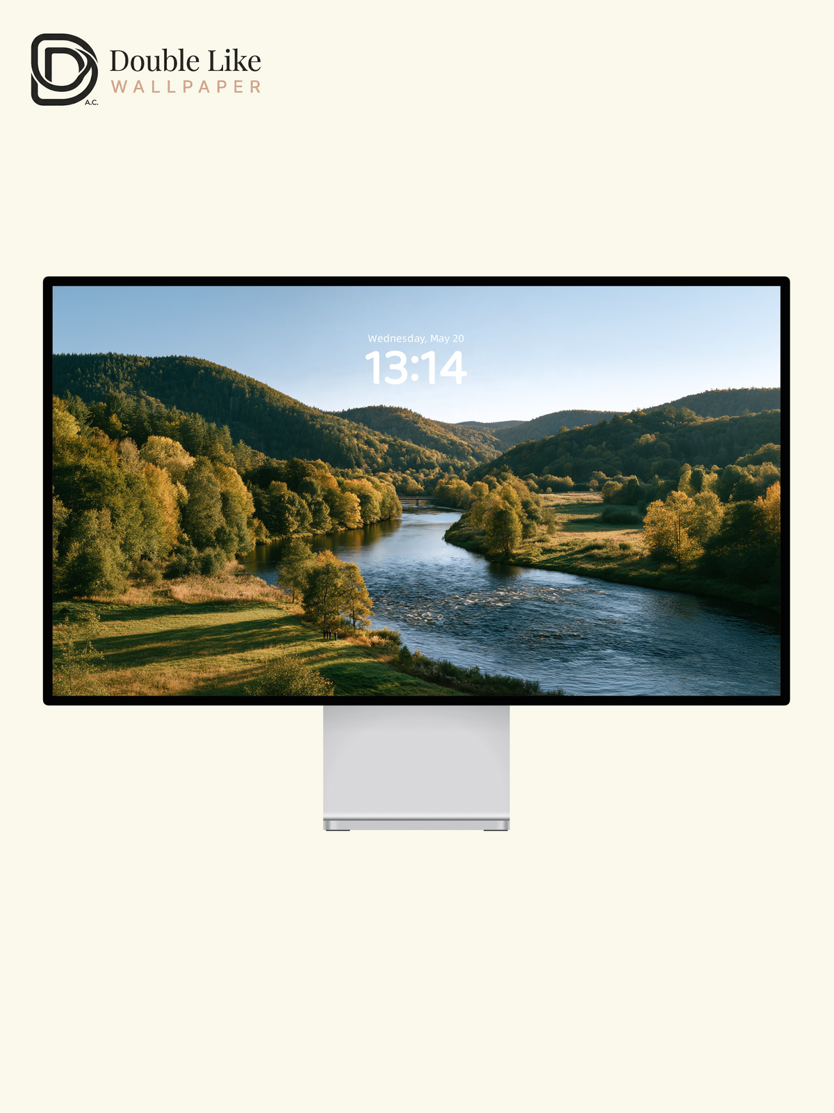 Autumn River Valley & Sunlit Forest Mountains Aesthetic Wallpaper Pack [#JJ1458]