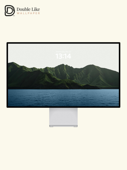 merald Coastal Mountain Ridge & Deep Ocean Nature Aesthetic Wallpaper Pack [#JJ230902]