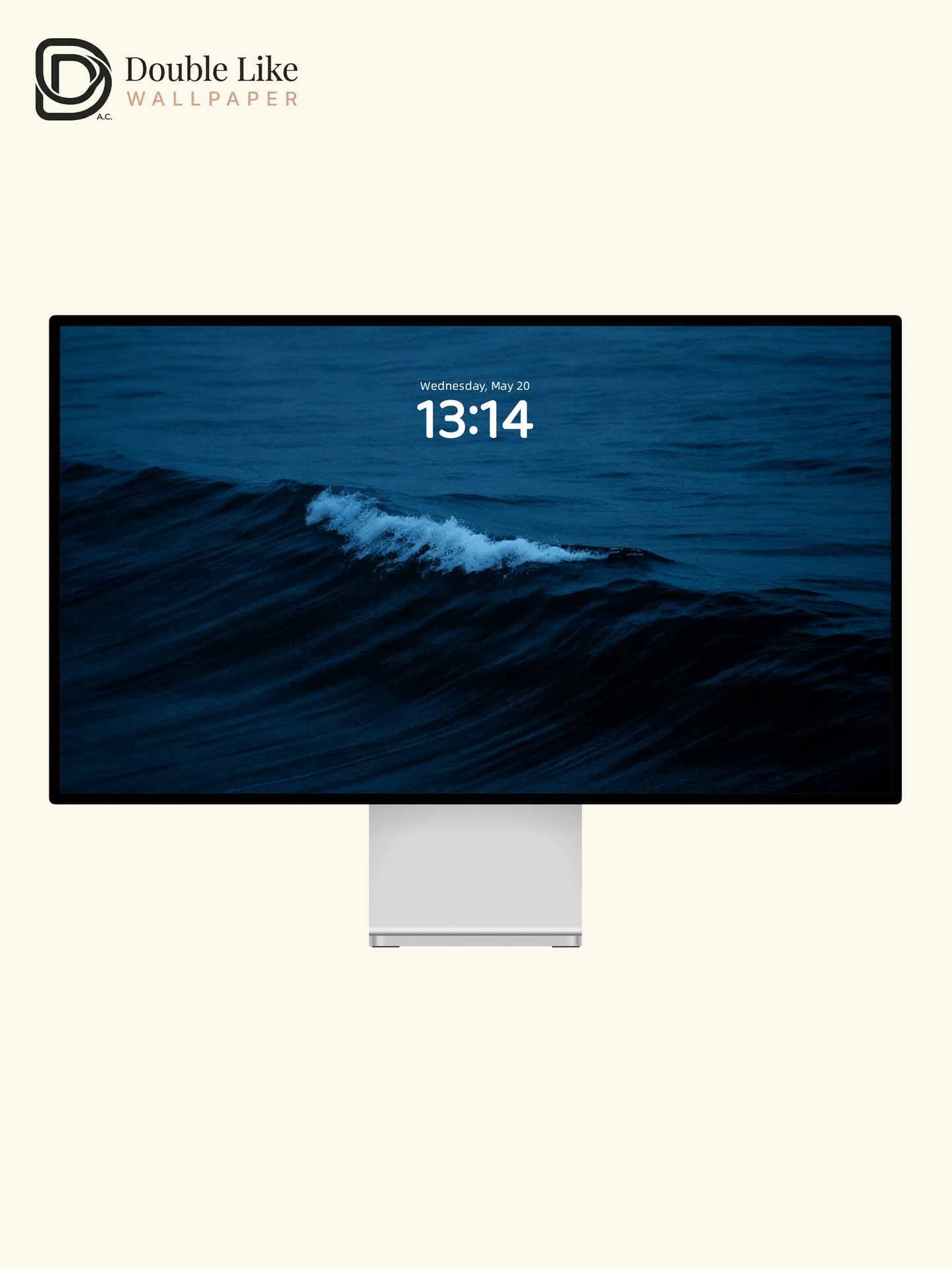 Deep Blue Ocean Wave Cinematic Aesthetic Minimalist Wallpaper Pack [#ZMY482]
