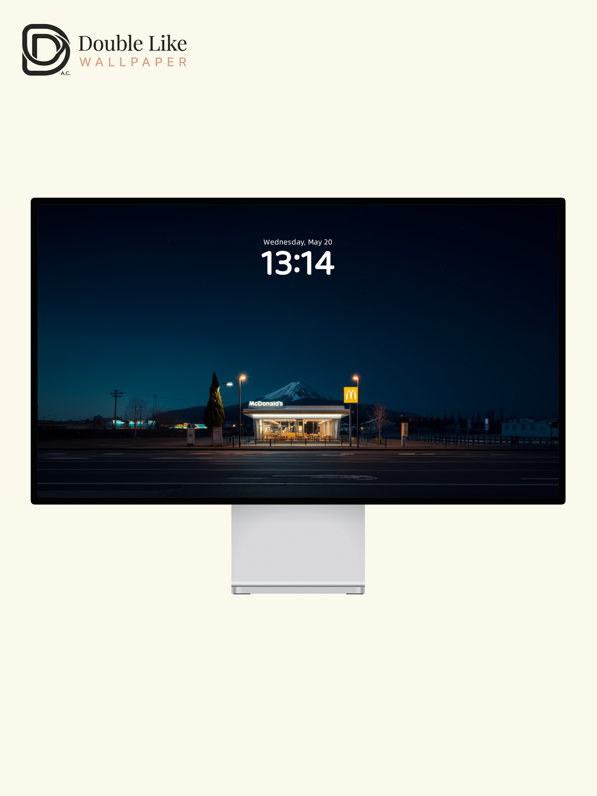 Night Street McDonald's & Mount Fuji View Aesthetic Wallpaper Pack [#JJ1406]