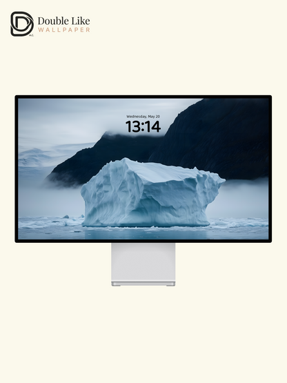 Combined Product Name: Cold Fog Polar Iceberg Lonely Calming Atmospheric Frigid Landscape Full-Device Wallpaper Pack [#ZMY071]