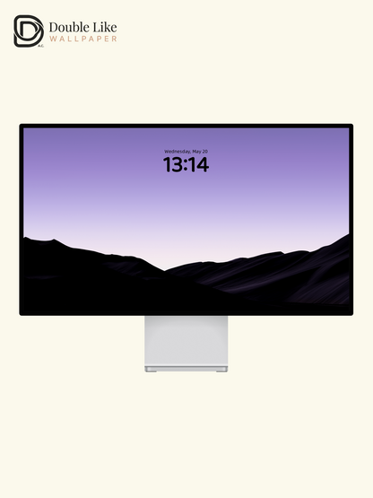 Purple Dusk Dune Minimal Dreamy Landscape Wallpaper Pack [#LFHL30501]