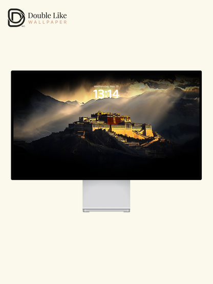 Main Title: Potala Palace Golden Light Aesthetic Wallpaper Pack [#ZJYX0309]