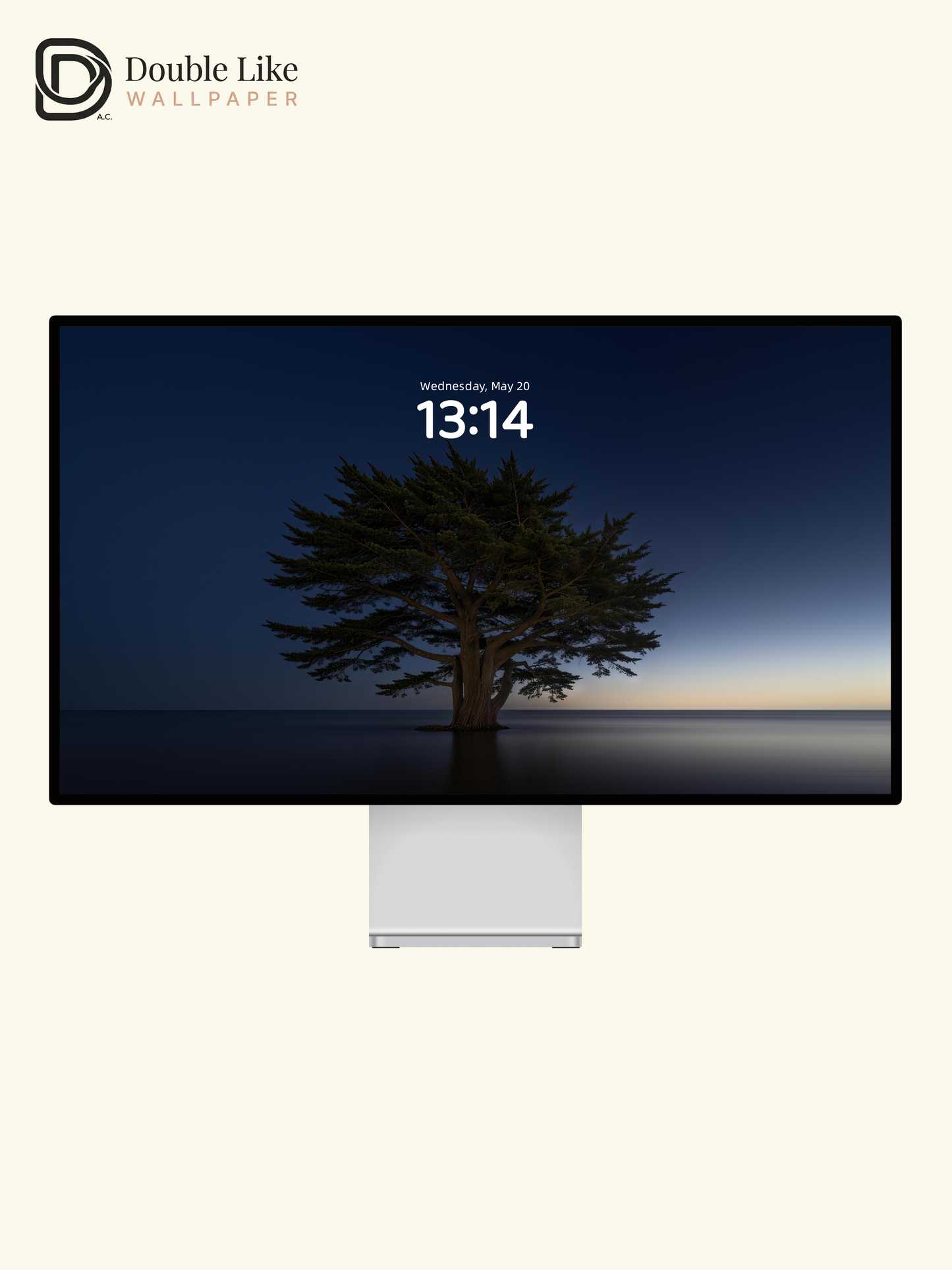 The Lone Tree at Dusk" Atmospheric Blue Hour Wallpaper Set  [#LFHL30516]