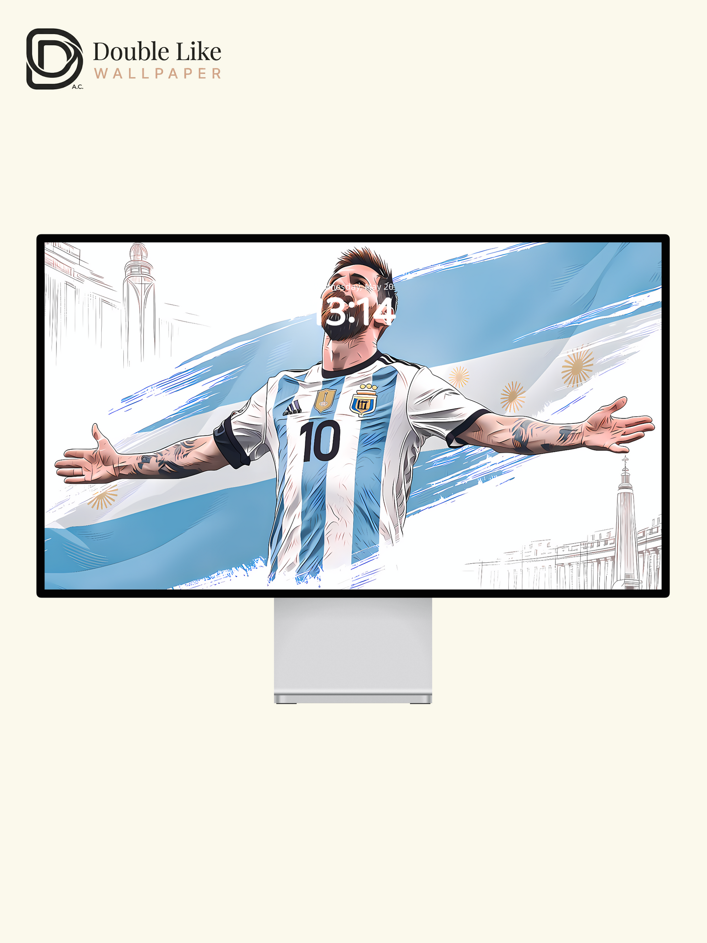 Messi Argentina #10 Inspirational Art Wallpaper Pack For Phones, Tablets & Desktops [#LFHL1045]