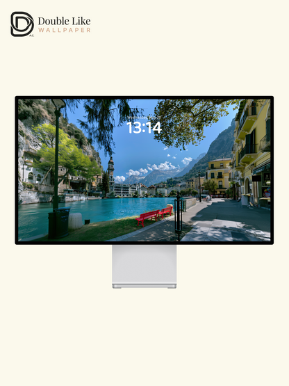 Scenic European Lake Town Alps Mountain Aesthetic Wallpaper Pack [#JJ1369]