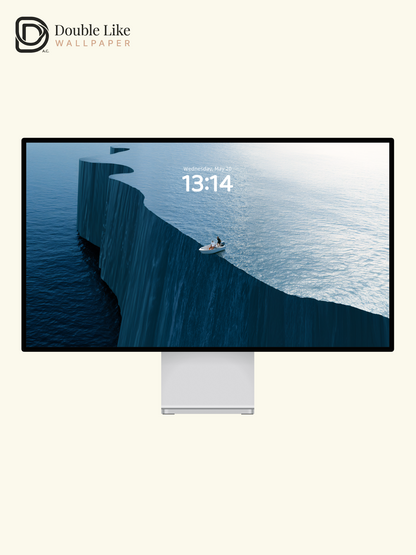 Surreal Ocean Edge & White Boat Wallpaper Pack [#JJ1399]