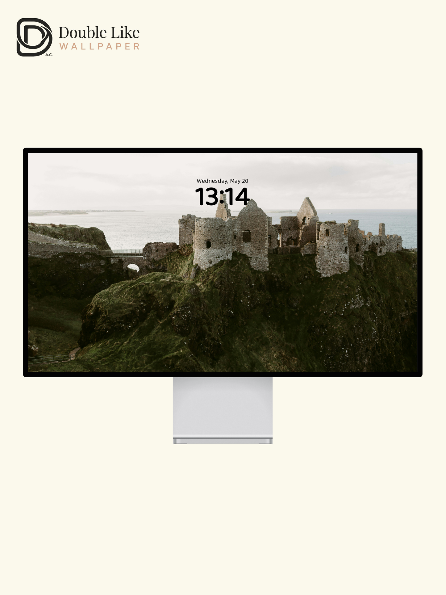 Vintage Medieval Castle Cliff Coastline Aesthetic Minimalist Wallpaper Pack [#ZMY452]