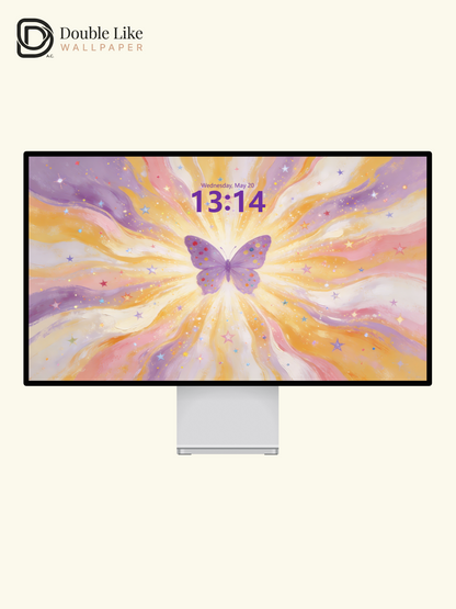 This butterfly wallpaper brings transformation & good luck! Live wallpaper fits all phones [#HWWa008]
