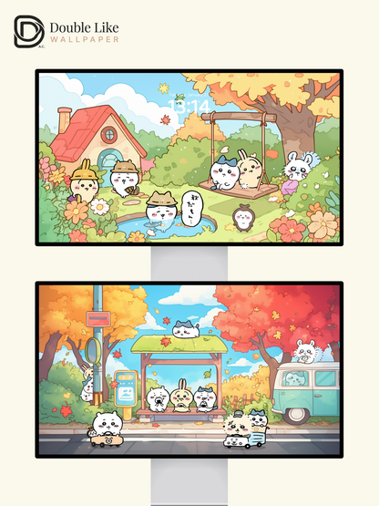 Autumn Little Moments · Cozy Animal Bus Stop [#CKW248]